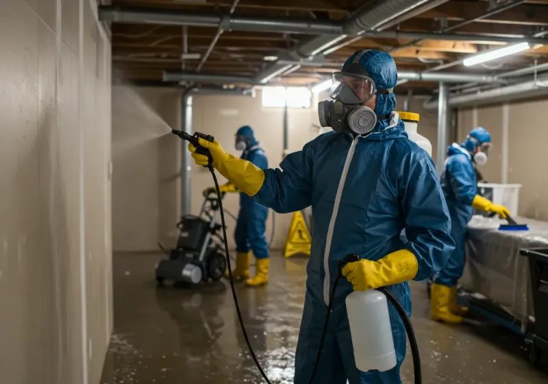 Basement Sanitization and Antimicrobial Treatment process in Aurora, NE